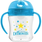 DR. BROWN'S Soft Spout Transition Cup — навчальний стаканчик із м'яким носиком, кришкою та ручками, 180 мл, від 6 місяців