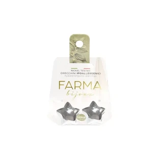 FARMA BIJOUX Сережки Subwire «Круглі зірки», срібло, 17 мм