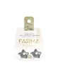 FARMA BIJOUX Серьги Subwire с круглыми звёздами, серебро, 17 мм