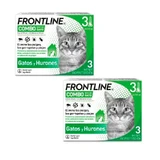 Frontline Combo для котів та тхорів, упаковка: 2 × 3 піпетки по 0,5 мл