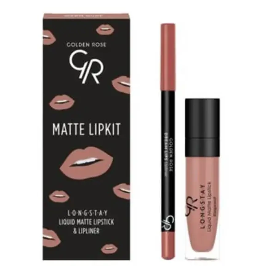 Golden Rose Matte Lipkit, набір для макіяжу губ, нюдовий, 7,6 г: ціни та характеристики