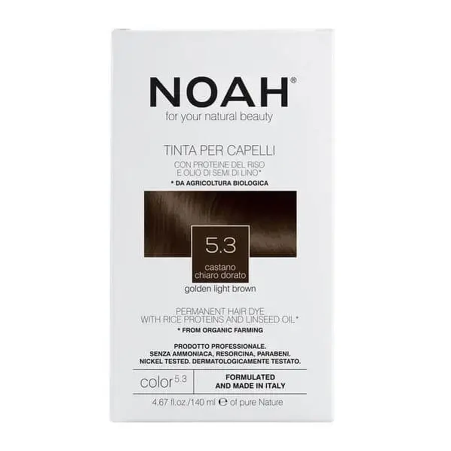 NOAH, фарба для волосся, 5.3 Golden Light Brown, 140 мл: ціни та характеристики
