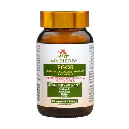 My Herbs EGCG Екстракт зеленого чаю з цинком, капсули, 80 шт.: ціни та характеристики