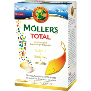 Moller's Total, комплексна формула: 28 таблеток і 28 капсул