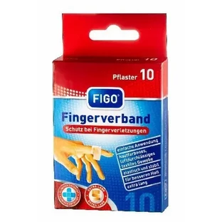 FIGO Pflaster-Strips Pads — клейкі пластирі для мікропереломів пальців, 10 шт.