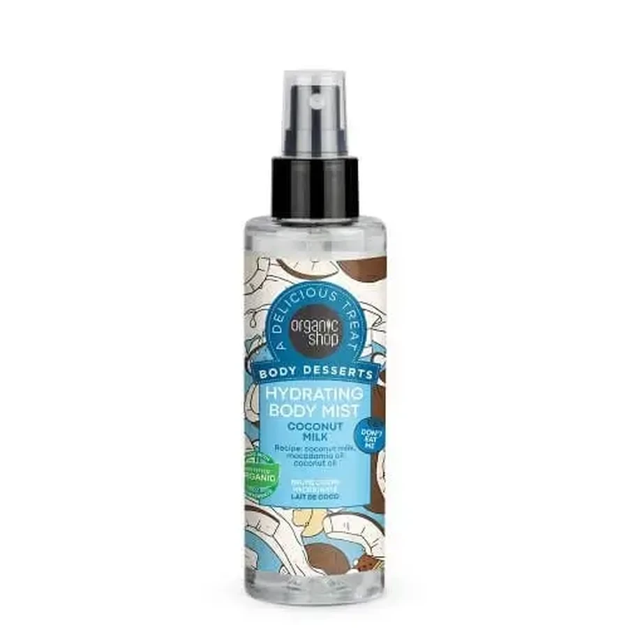 ORGANIC SHOP Body Desserts Кокосовое молоко Увлажняющий спрей для тела 200 мл: цены и характеристики
