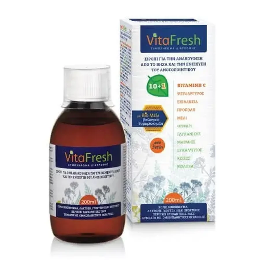 TARGET PHARMA VitaFresh для раздражённой горла и поддержки иммунитета, 200 мл: цены и характеристики