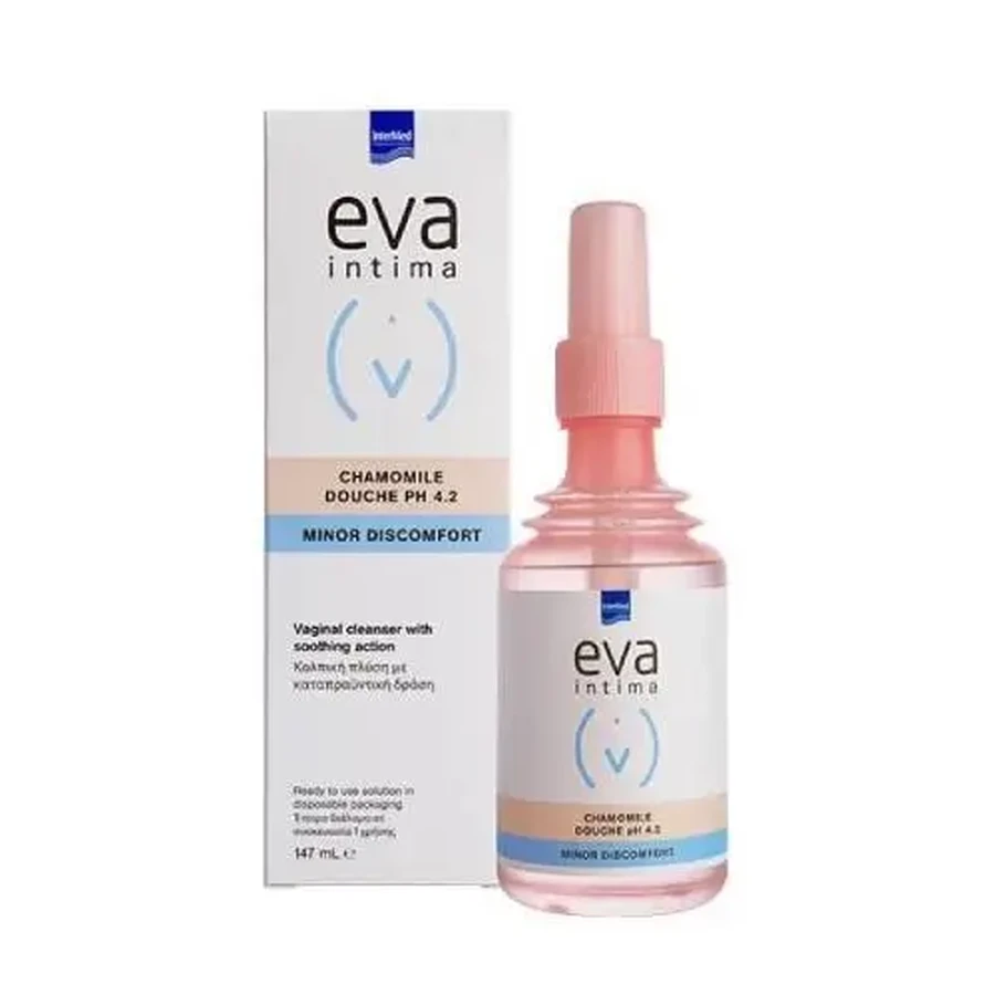 INTERMED Eva Intima Minor Discomfort — вагинальное средство для мытья с успокаивающим действием и ромашкой, pH 4,2, 147 мл: цены и характеристики