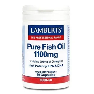 LAMBERTS «Чистое рыбье масло» 1100 мг, 60 капсул