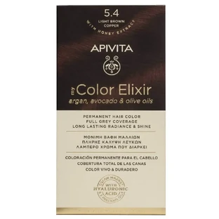 Apivita | My Color Elixir Перманентная краска для волос № 5.4 Светло-бронзовый коричневый | 50 мл