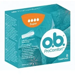 O.B | Прокладки ProComfort Super High Flow | 8 шт.