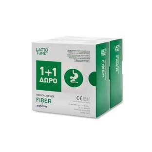 INNOVIS Lactotune Fiber Харчова добавка для полегшення запорів 14 пакетиків по 3 г 1 + 1 у подарунок