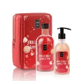 LAVISH CARE XMAS Акционная набор: гель для душа «Holly Jolly Apple Pie», 500 мл, блестящая эмульсия для тела, 300 мл и подарочная коробка, 1 шт., 1 набор