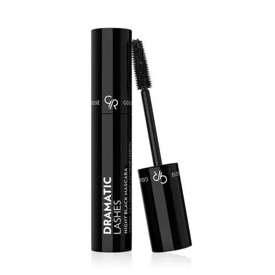 GOLDEN ROSE Dramatic Lashes Night Black Mascara — тушь чёрного цвета, придающая ресницам максимальный объём и экстремальную длину, 13 мл: цены и характеристики