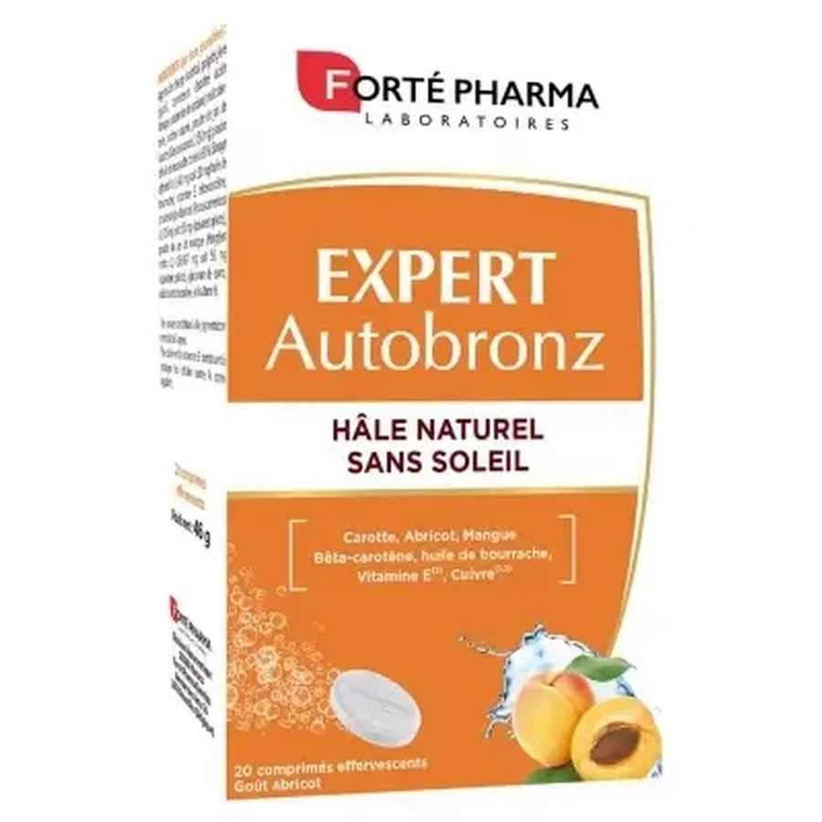 Forté Pharma Expert Автозасмага, 20 шипучих таблеток: ціни та характеристики