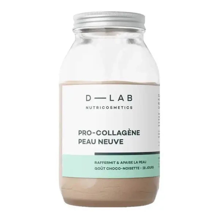 D-LAB Pro-Collagene Peau Neuve, порошок, зі смаком лісового горіха та шоколаду, 170,8 г: ціни та характеристики