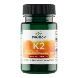 Swanson Вітамін К2 + Наттокіназа, капсули, 30 шт.