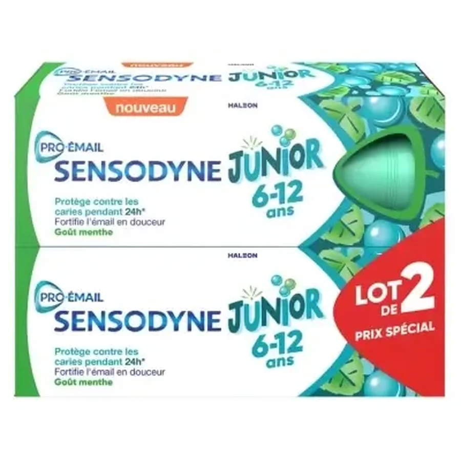 Зубна паста Sensodyne Pro-Enamel Junior, упаковка з 2 штук (по 50 мл кожна): ціни та характеристики