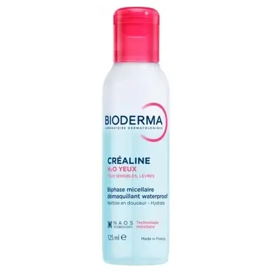 Bioderma Créaline H2O для чутливих очей і губ, двофазна міцелярна вода, 125 мл: ціни та характеристики