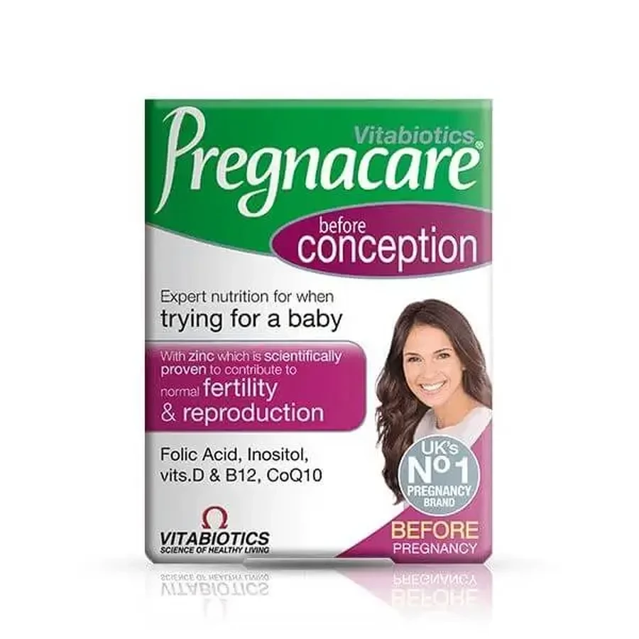 Vitabiotics | Pregnacare Conception | Пищевая добавка для здоровья женской репродуктивной системы | 30 таблеток: цены и характеристики