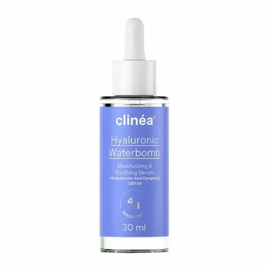 Clinéa | Сироватка Hyaluronic Waterbomb | Зволожуюча та гідратуюча сироватка | Сироватка Hyaluronic Waterbomb — заспокійлива | 30 мл: ціни та характеристики