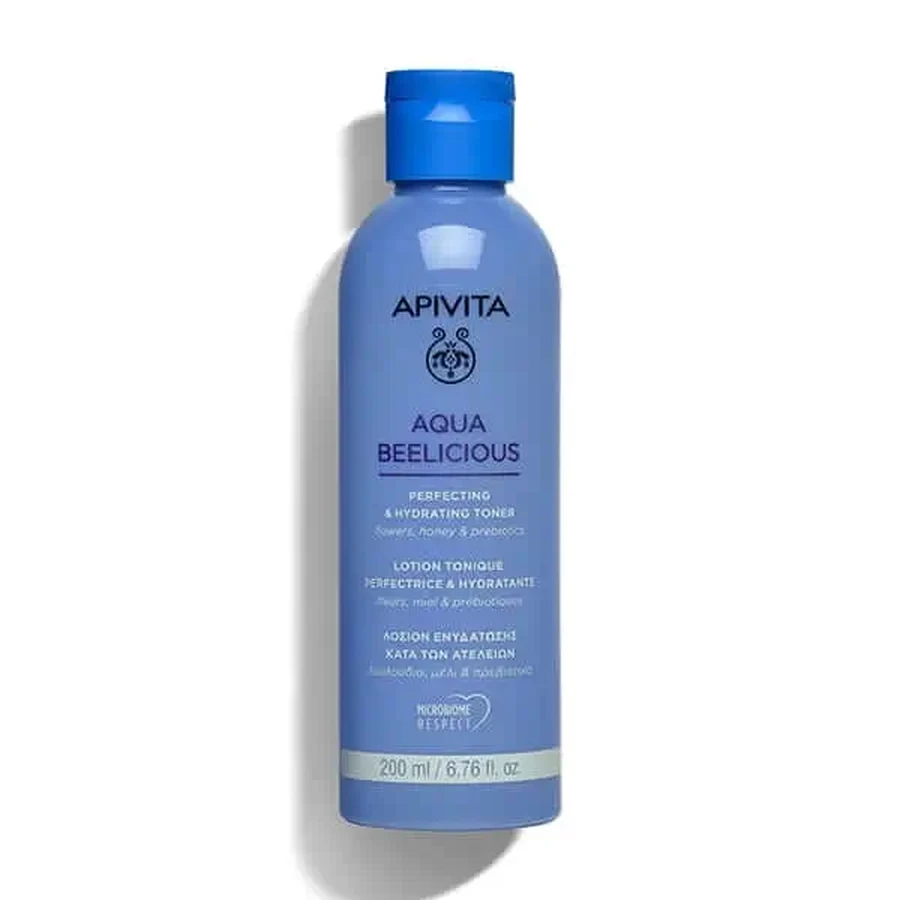 Apivita | Aqua Beelicious | Зволожуючий лосьйон проти недосконалостей шкіри з квітами, медом та пребіотиками | 200 мл | 200 мл: ціни та характеристики