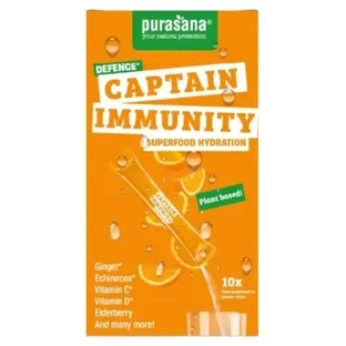 Purasana Superfood Hydration Captain Immunity, 10 пакетиков