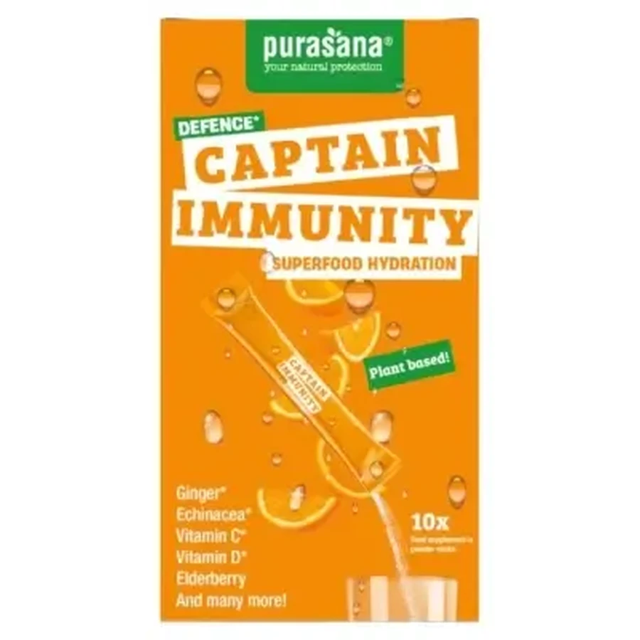 Purasana Superfood Hydration Captain Immunity, 10 пакетиков: цены и характеристики