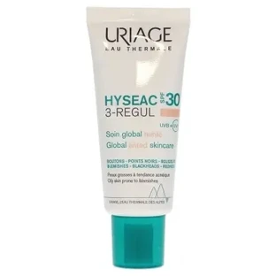 Uriage Hyséac 3-Regul Тонізуючий крем для обличчя та тіла з тональним ефектом SPF 30, 40 мл