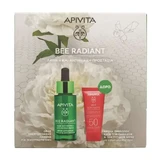 Apivita | Акция: Bee Radiant — сыворотка для придания сияния 30 мл и акция: Bee Sun Safe — крем для лица против морщин и солнечных ожогов SPF50 15 мл