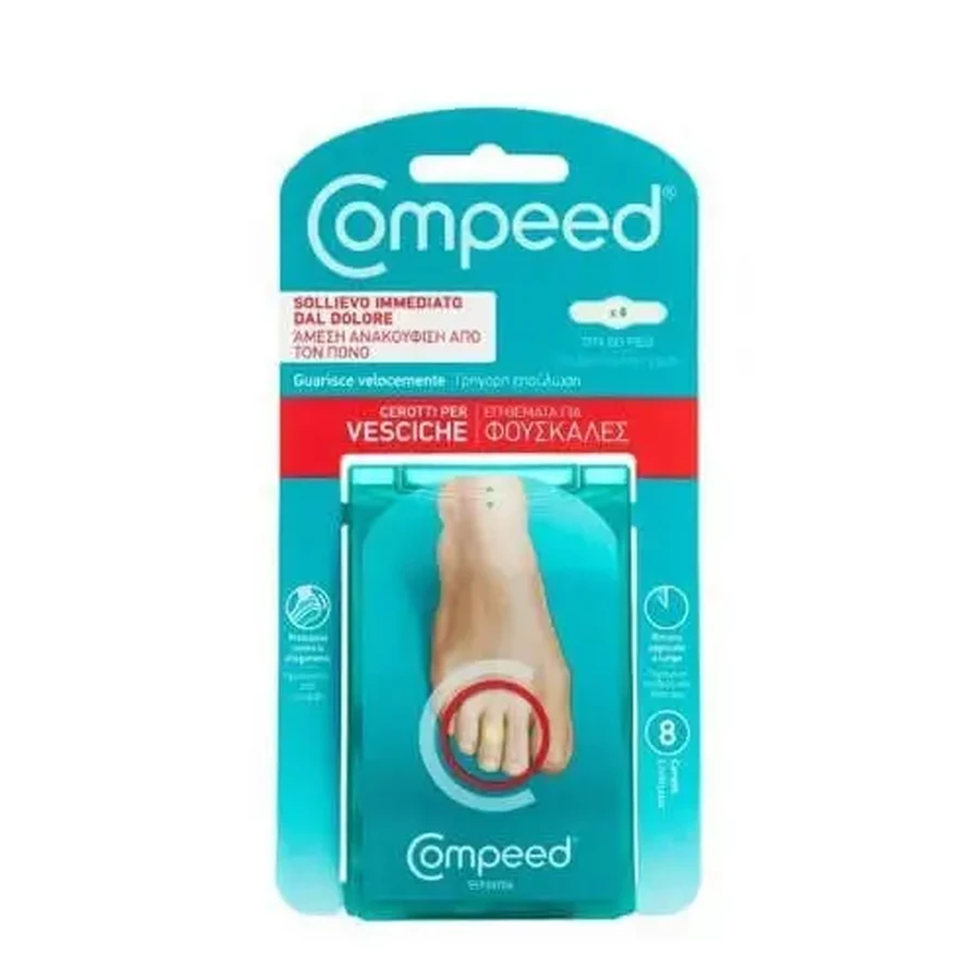 Пластирі COMPEED від мозолів на пальцях ніг, 8 шт.: ціни та характеристики