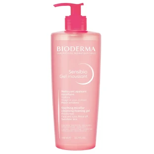 Bioderma | Sensibio Gel Moussant | Очищає та змиває макіяж | 500 мл