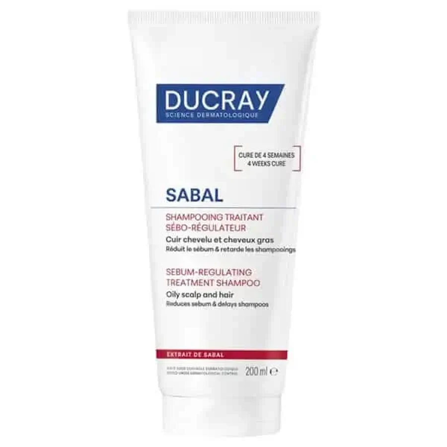 Ducray | Sabal Лечебный шампунь для жирных волос | 200 мл: цены и характеристики