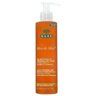 NUXE Reve De Miel Gel Nettoyant Et Demaquillant — гель для снятия макияжа для сухой кожи, 200 мл