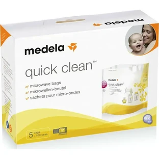 Стерилізаційні пакети MEDELA Quick Clean для мікрохвильової печі, 5 штук