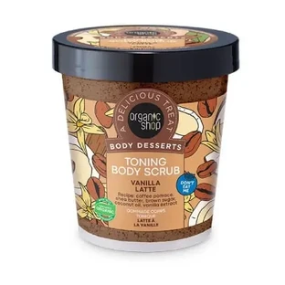 ORGANIC SHOP Body Desserts Vanilla Latte Скраб-тоник для тела 450 мл