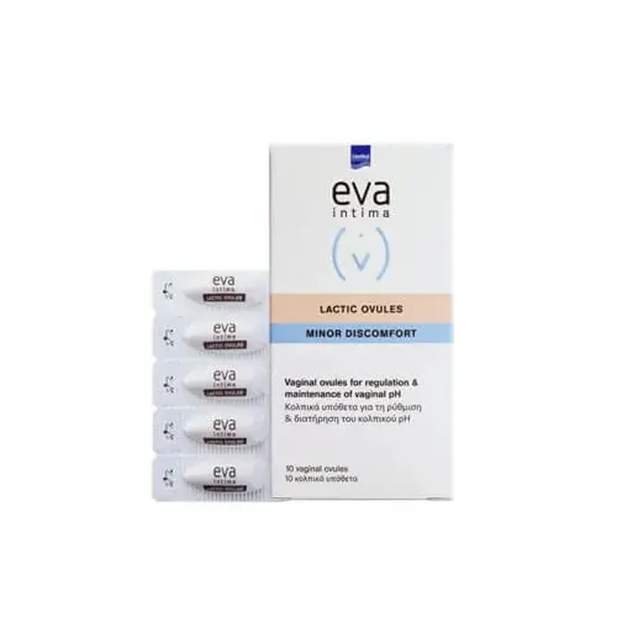 INTERMED Eva Intima Незначительный дискомфорт Молочные суппозитории 10 вагинальных суппозиториев: цены и характеристики