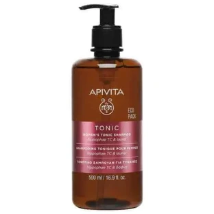 Apivita Eco Pack Тонізуючий шампунь проти випадіння волосся для жінок з Hippophae TC & Laurel, 500 мл