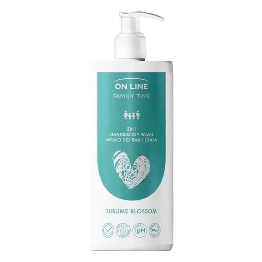 On Line Family Time, мило 2 в 1 Sublime Blossom, 500 мл: ціни та характеристики