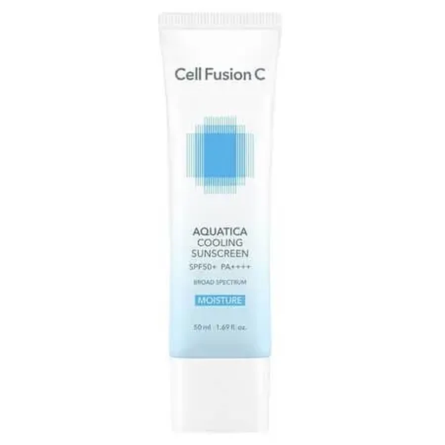 Освежающий крем с солнцезащитным эффектом Aquatica Cooling, SPF 50+ PA++++, 50 мл, Cell Fusion C: цены и характеристики