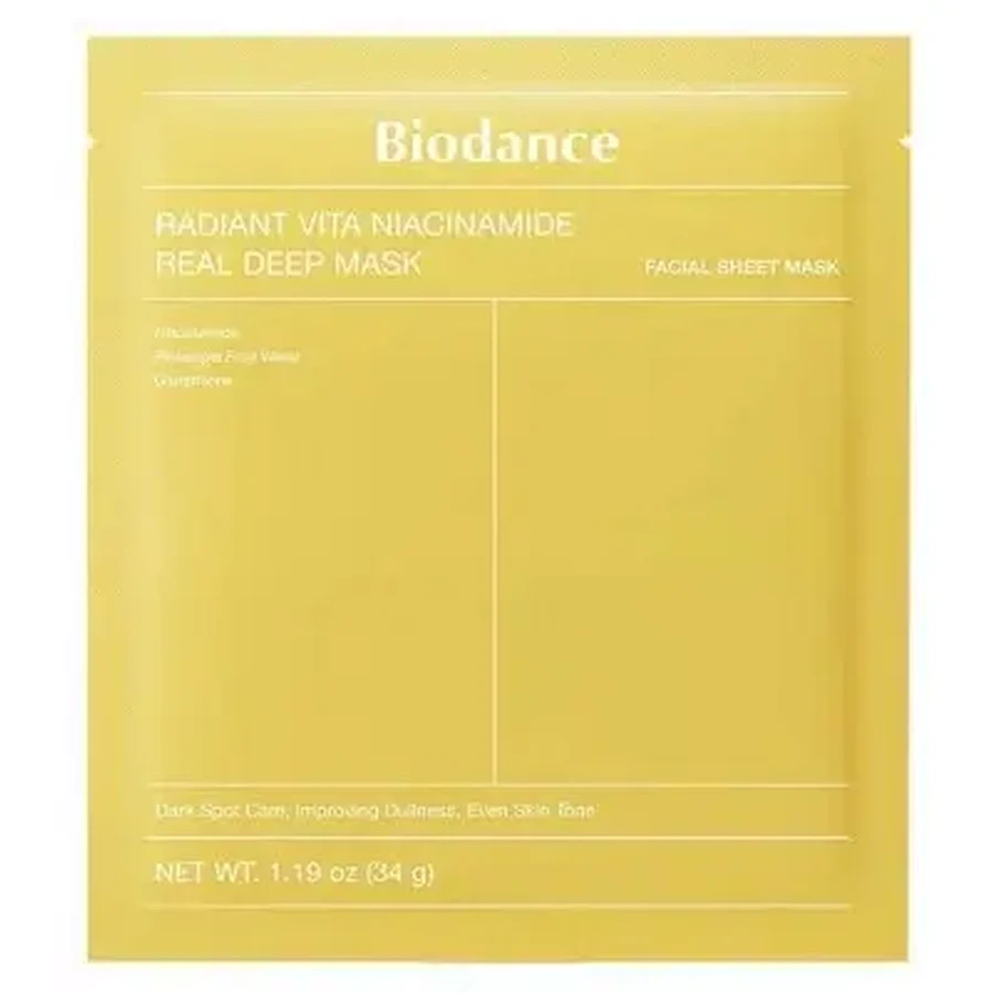 Biodance Radiant Vita Інтенсивна маска з ніацинамідом 34 г: ціни та характеристики