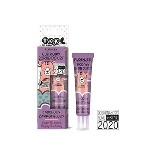 Flos-Lek, Vege Lip Care, сахарный скраб для губ, «Ягодный восторг», 14 г