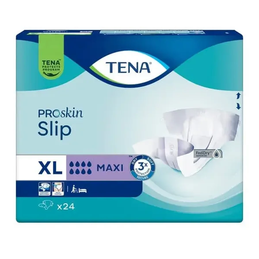 TENA Slip ProSkin Maxi, подгузники-трусики, размер XL, 24 шт.: цены и характеристики
