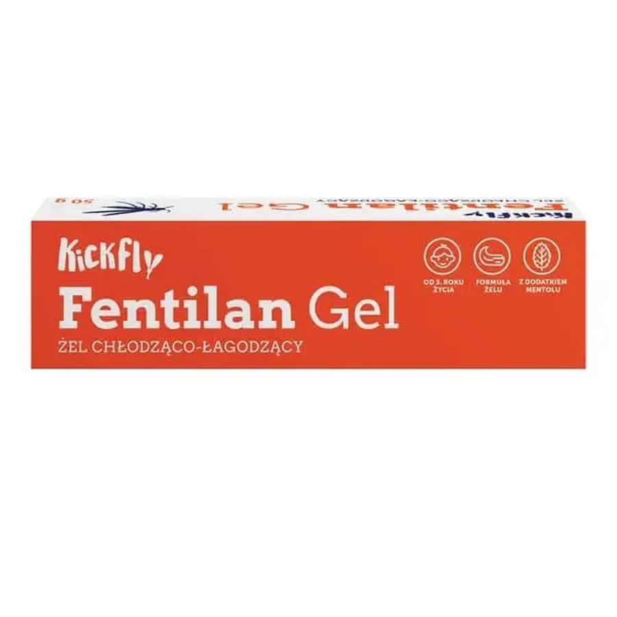 Kickfly Fentilan Gel, охолоджувально-заспокійливий гель, 50 г: ціни та характеристики