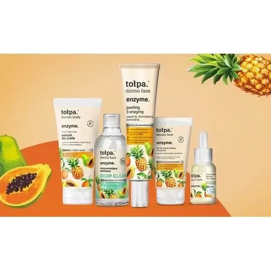 Tołpa Dermo Face Enzyme, гель для вмивання обличчя з 3 ферментами, 195 мл: ціни та характеристики