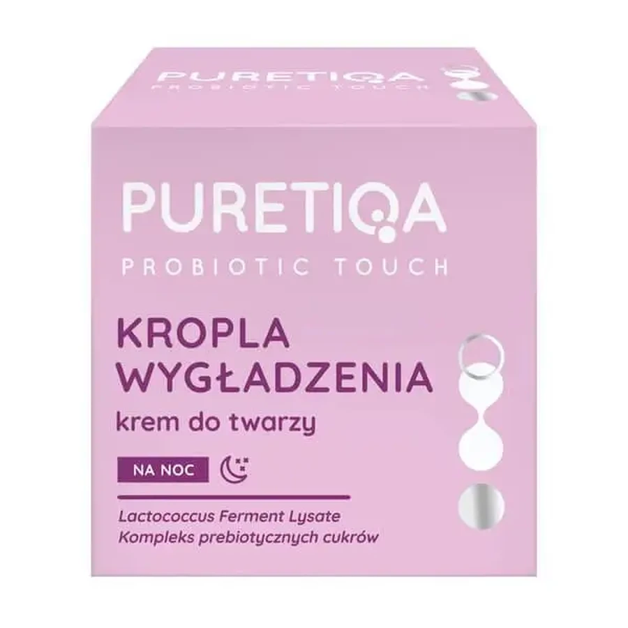Puretiqa Probiotic Touch «Крапля розгладження», нічний крем для обличчя, 50 мл: ціни та характеристики