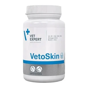 Vet Expert Vetoskin, препарат для кожи и шерсти собак и кошек, капсулы, 90 шт.