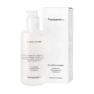 Transparent Lab Oil Based Cleanser, масло для снятия макияжа и очищения лица, 100 мл