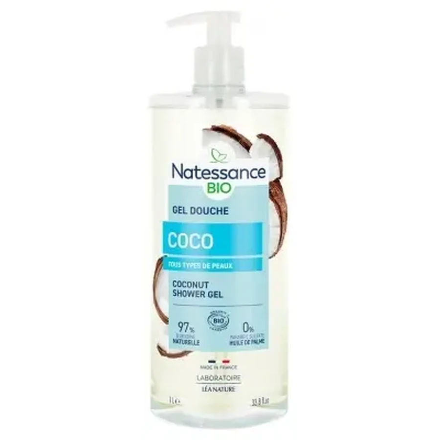 Natessance Гель для душу з органічним кокосом, 1 л: ціни та характеристики