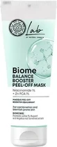 NATURA SIBERICA Lab Biome Balance Booster Peel-Off — уравновешивающая маска для лица с ниацинамидом и цинком, 75 мл